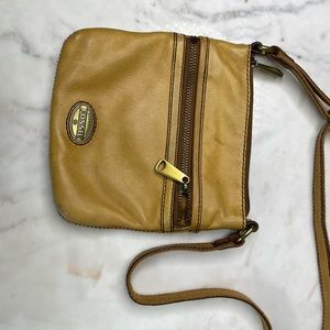 Fossil Butter Soft Tan Leather Purse Crossbody
